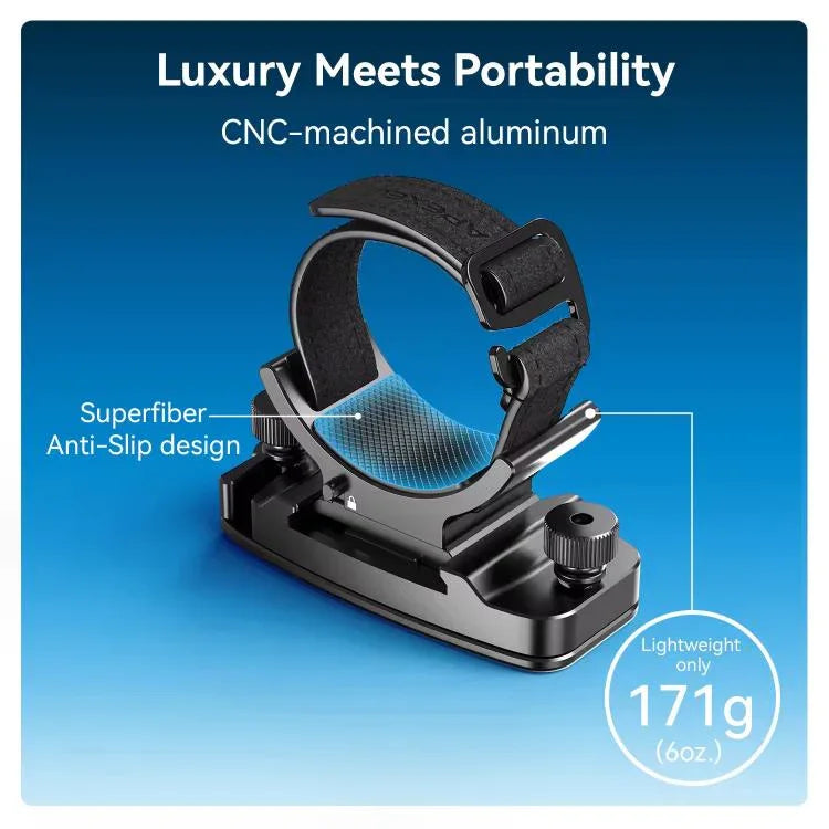 APEXEL BinoClamp Pro Quick-Release Binocular Mount Kit 360-degree Swivel Aluminum Binocular Holder, APL-F007