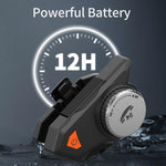 M9 Motorcycle Helmet Bluetooth Headset IPX6 Waterproof,  Auto Answer, HD Sound for Riders/Delivery/Group Intercom, M9