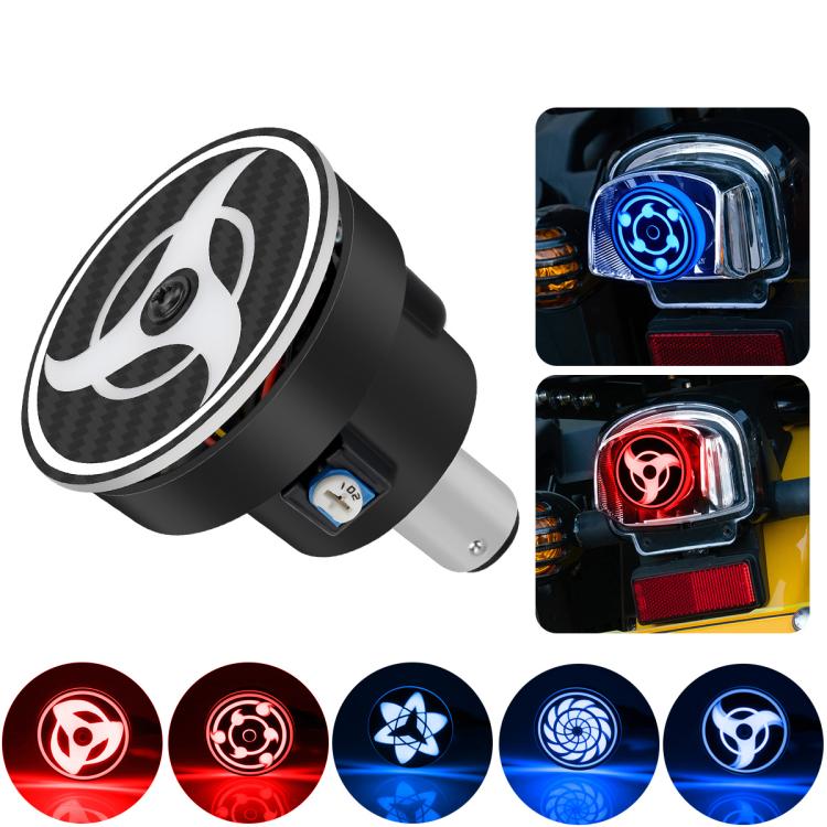 Highlight Motorcycle Rotating Brake Lights LED Tail Lights Modified Car Lights, Windmill, Gear, Bauhinia Flower, Whirlwind, Million Flowers, Compass