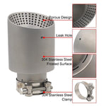 Car Inclined Stainless Steel Muffler Exhaust Pipe, 76x101mm Black, 76x101mm Silver, 76x114mm Black, 76x114mm Silver
