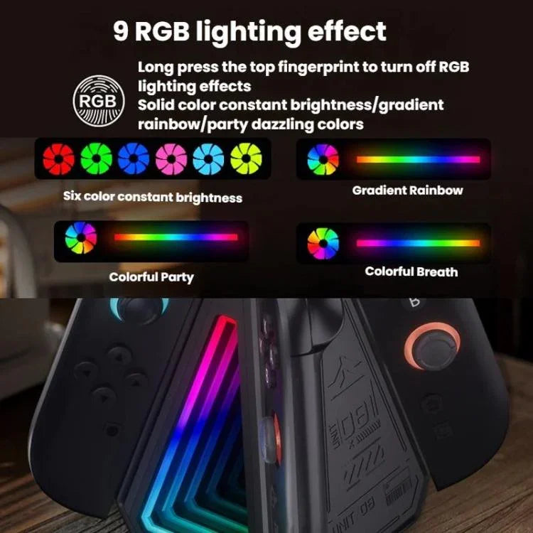 For Nintendo Switch 2 Joy-Con Controllers 4 In 1 Triangular Charging Base With RGB Light, S219