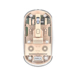 IMICE T400 4 Keys 1600DPI Dual-Mode Mouse Transparent Bluetooth Charging Wireless Silent Mice