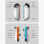For Nintendo Switch JOY-05 Split Controllers TMR Hall Effect Joysticks, 6-Axis Motion & RGB Lighting