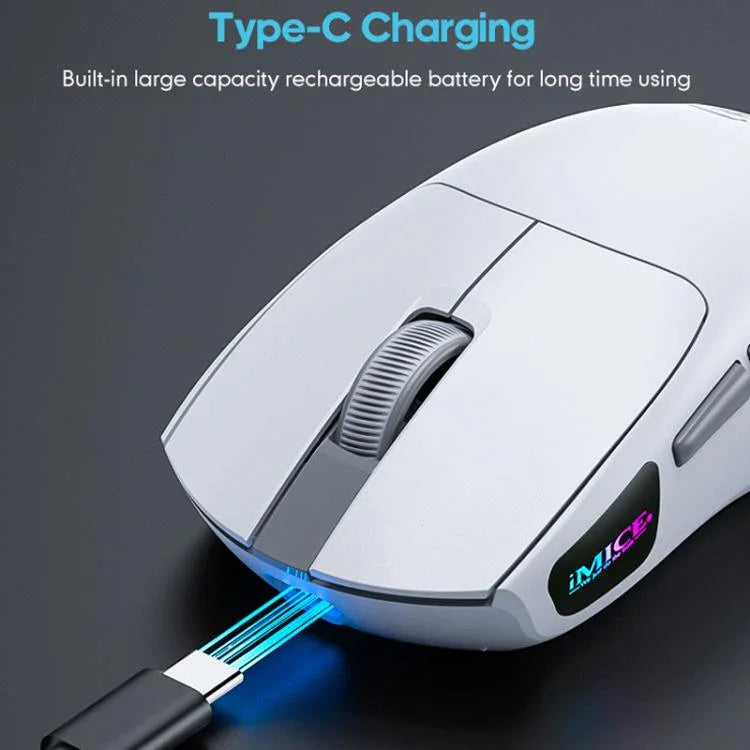 iMICE G900 6 Keys 12800DPI Gaming Mouse Rechargeable Tri-Ode Wireless Mouse