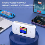 MF801 4G CAT7 Dual Band Portable WIFI LTE 300M Wireless Plug-in Router Color Screen Mobile Hotspot, MF801