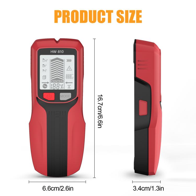 Multifunctional Wall Stud Wire Metal Detector