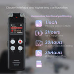 Portable HD Noise-Cancelling Voice-Activated Digital Voice Recorder For Conferences, 64GB, 128GB