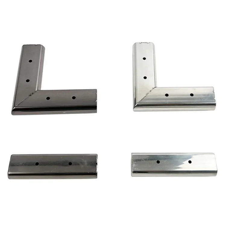3cm Thick Stainless Steel Sofa Support Heightening Pad, Black Linear Shape, Black Figure-of-Seven Shape, Silver Linear Shape, Silver Figure-of-Seven Shape