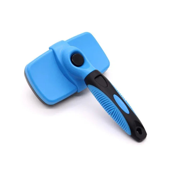 Pet Deshedding Brush for Cats & Dogs 1-Click Release Hair Remover Tool Grooming Brush, Small, Large