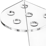 6-Hole Acrylic Scissor Barber Tool Storage Display Stand, 1pc, 2pcs