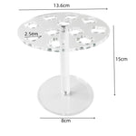 11-Hole Acrylic Wall-Mounted Scissor Barber Tool Storage Display Stand, 1pc, 2pcs