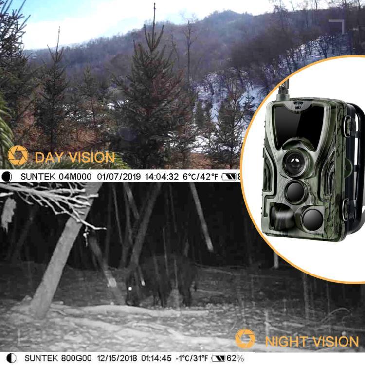 20MP 4G Message Outdoor Rain Fog Proof Infrared Tracking Hunting Camera, HC-801LTE