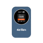 4G/5G Portable WiFi Hotspot 300Mbps Mobile Router With Time Display, 3000mAh Built-In Battery, Asia Edition, Eurasian Edition