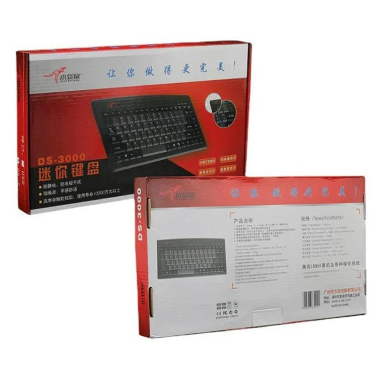 Little Kangaroo DS-3000 88 Key Wired Keyboard With Magnetic Ring Laptop Industrial Office Keyboard, PS2, USB