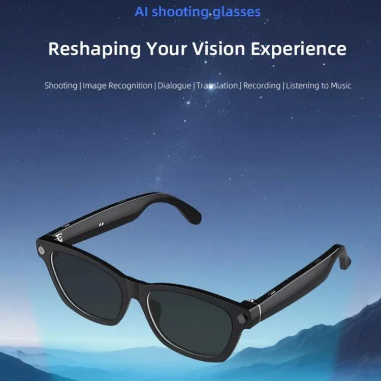 V03-T5 Smart Glasses with 8MP Camera & AI Live Translation 1080P Video Recording