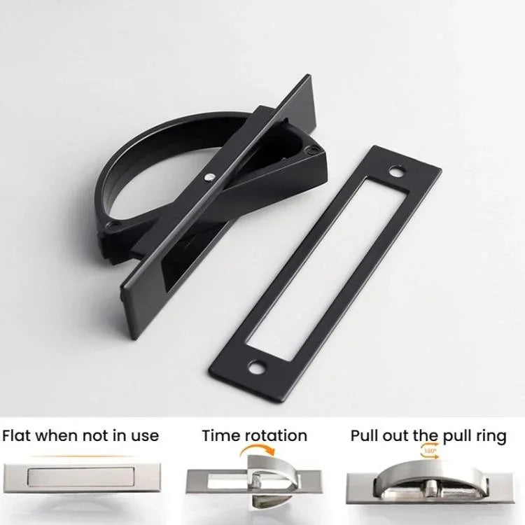 Recessed Groove Concealed Handle For Cabinets Embedded Rotating Flip-Top Handle, 4206-85mm Brushed Strip, 4206-85mm Matt Black Strip, 4206A-85mm Sanding Nickel Belt, 4209-80mm Brushed Strip, 4209-80mm Matt Black Strip, 4209-80mm Brushed Copper Strip