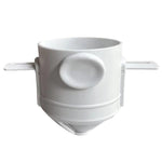 Portable Paperless Coffee Filter Cup Coffee Drip Filter Cone, White, Black, Black With Base, White With Base