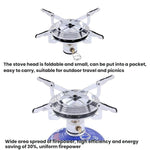 AOTU AT6313 Outdoor Camping Round Burner Integrated Gas Stove With High Power Burner, AT6313