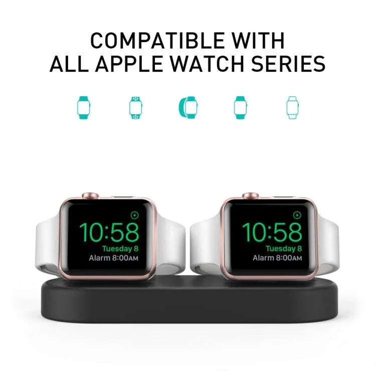 For Apple Watch / Earphone AhaStyle DD97 Storage Base 2 In 1 Desktop Charging Silicone Dock