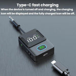 BR16 Car Bluetooth Dual-Microphone Receiver-Transmitter Long Lasting Audio Adapter, BR16