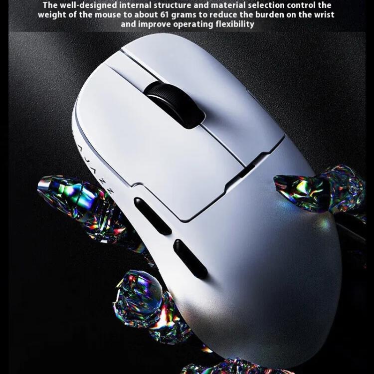 Ajazz NearLink / Wired / Bluetooth Tri-mode Mouse, AJ159 NL 400mAh PAW3311 White, AJ159 NL 800mAh PAW3311 Black, AJ159 NL 800mAh PAW3311 White, AJ159 NL P 800mAh PAW3395 Black, AJ159 NL P 800mAh PAW3395 White