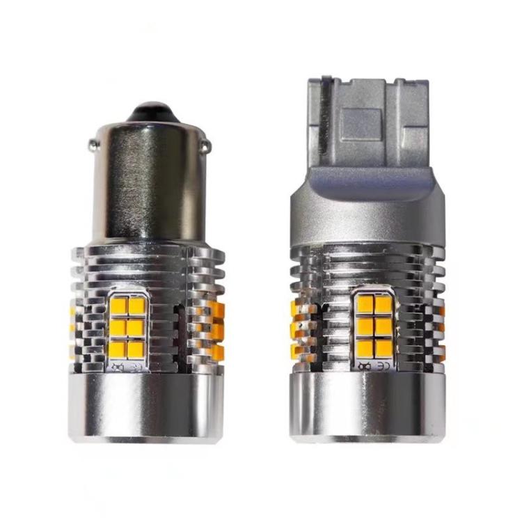 25W Automotive LED Anti-Flicker Decoded Turn Signal Light With Fan, 1156 150 Degree, 1156 180 Degree, T20 / 7440
