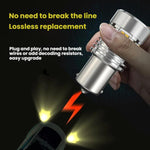 25W Automotive LED Anti-Flicker Decoded Turn Signal Light With Fan, 1156 150 Degree, 1156 180 Degree, T20 / 7440