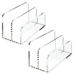 Acrylic Desk Organizer Box File Rack, Single, Double