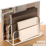 Acrylic Desk Organizer Box File Rack, Single, Double