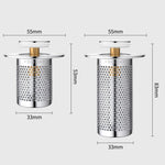 A1 Steel Basket Large Bore Copper Core Drainer Bouncing Core Washbasin 33-55mm Hole Distance Universal Plug Core, Short 8cm, Long 8cm