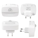 Smart Motion Sensor Night Light 3 Color Temperatures Plug-in Light for Bedroom, Hallway, Stairs, EU Plug, US Plug