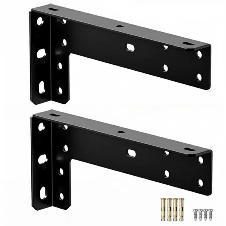 2pcs Floating Stand Support Bracket Desk Support Bracket Wall-Mounted Floating Bracket, Black 222mm, Black 282mm, Black 312mm, Black 352mm, Black 432mm, Stainless Steel 222mm, Stainless Steel 282mm, Stainless Steel 312mm, Stainless Steel 352mm