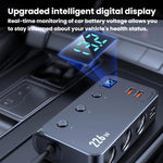 226W 3 In 1 Car Cigarette Lighter Digital Display PD Fast-Charging Car Charger, C33