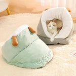 Slipper-Style Cat Ced Winter Warm Semi-Enclosed Thickened Mat, S, M, L
