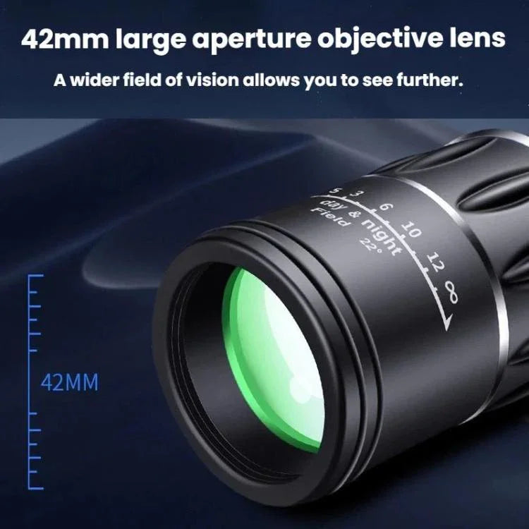 16x52 Outdoor Low-Light Night Vision Monocular Phone Photography Monocular, Single+Bag, With Bag+Phone Holder, With Bag+Phone Holder+Tripod