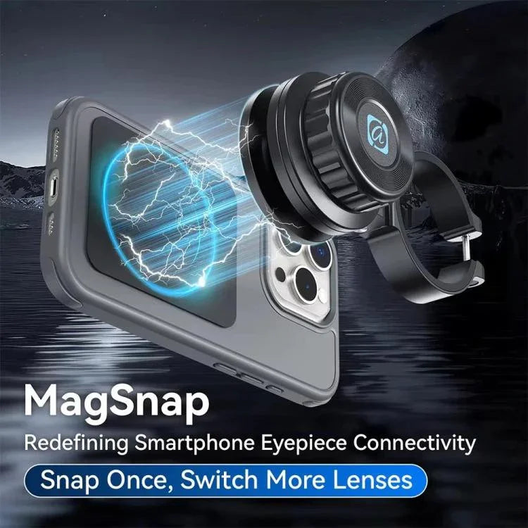 APEXEL APL-F006 Magnetic Quick-Release Phone Adapter for Telescope, Microscope, Binoculars & Spotting Scopes, 45-55mm, 36-46mm