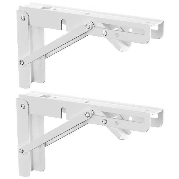 2pcs Foldable Triangle Bracket Wall-Mounted Storage Shelf Shelf Bracket, White 20cm, White 25cm, White 30cm, White 35cm, White 40cm, White 45cm, White 50cm, Black 20cm, Black 25cm, Black 30cm, Black 35cm, Black 40cm, Black 45cm, Black 50cm