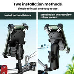 Motorcycle Elevated Phone Holder Bicycle Navigation Phone Holder Base, Kewig M11-C1, Kewig M11-C2