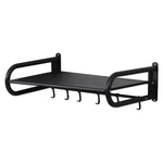 Heavy-Duty Stainless Steel Wall-Mounted Microwave Shelf Kitchen Oven Rack With Hook, 36x36.5cm, 45x36.5cm, 51x36.5cm, 56x36.5cm
