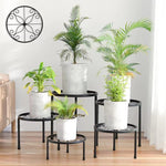 Metal Plant Stand Rust-Proof Iron Flower Pot Stand, 5pcs