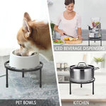 Metal Plant Stand Rust-Proof Iron Flower Pot Stand, 5pcs