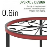 Metal Plant Stand Rust-Proof Iron Flower Pot Stand, 5pcs