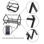 Desktop Iron Bookcase Vinyl Record Magazine Storage Rack, Iron