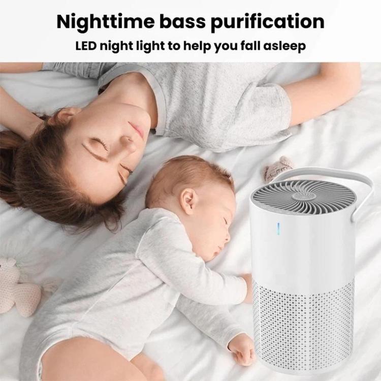 K802-1 Home Touch-Control Air Purifier With Low Noise & LED Light Odor-Eliminating Aromatherapy Air Freshener, K802-1