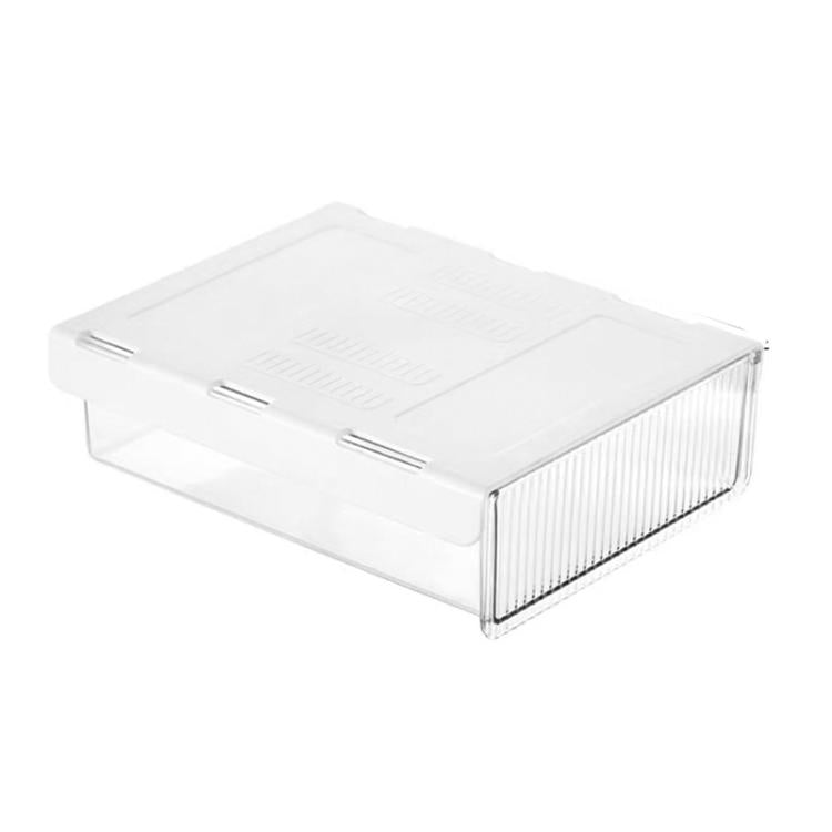 Under Desk Hidden Drawer Organizer Invisible Storage Box for Stationery and Office Supplies, Medium Clear, Medium Clear Black, Large Clear, Large Clear Black, XL Clear