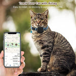 For AirTag 2nd Gen / AirTag 1st Gen Cat Collar Waterproof Silicone Holder With Safety Breakaway Buckle And Fish & Bell Pendant