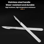 JunBei 11pcs /Set Fruit Carving Knife Set Cell Phone Repair Disassembly Auxiliary Blade Knife Handle, No.23, No.11