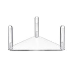 2pcs /Set Easy-Assembly Triangular Acrylic Ball Rack, Transparent 1pc, Transparent 2pcs /Set, Black 1pc, Black 2pcs /Set