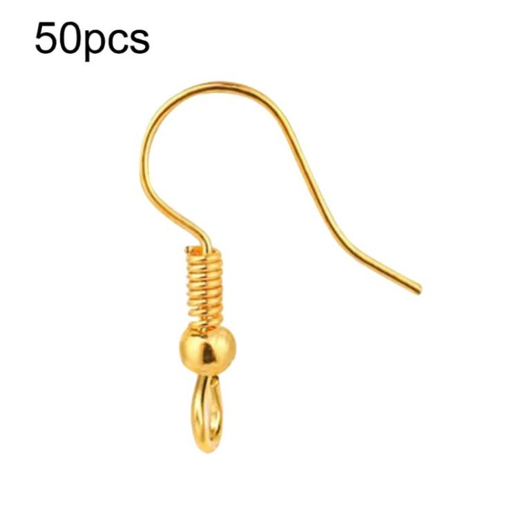 50pcs Stainless Steel Ear Stud & Earring Hooks DIY Jewelry Accessories, Steel Straight Bar, Gold Straight Bar, Steel Cross, Gold Cross