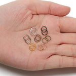 200pcs Handmade Jewelry Jump Rings DIY Accessories, 0.5 x 3mm, 0.5 x 4mm, 0.7 x 5mm, 0.9 x 6mm, 1.0 x 7mm, 1.0 x 8mm, 1.2 x 9mm, 1.2 x 10mm, 1.2 x 12mm